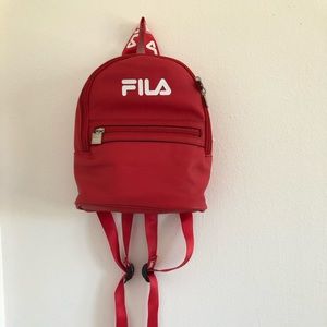 fila mini backpack 🎒 in red